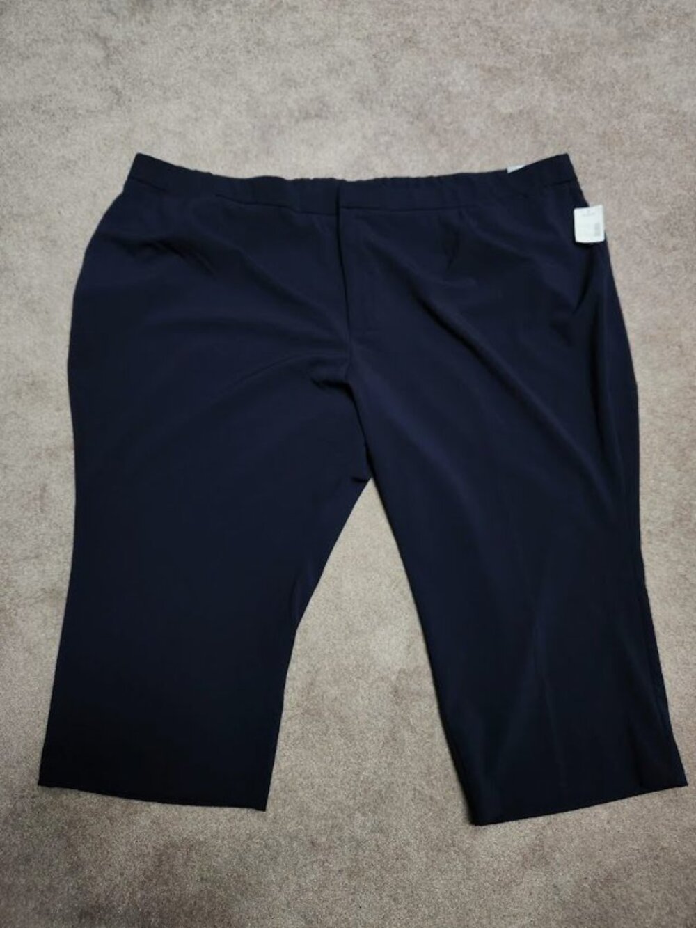 NWT Catherines RightFit Curvy sz 34WP blue capris